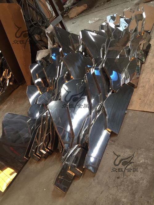 售楼处装饰金属制品不锈钢围边焊接假山 园林水景装饰|工业/产品|其他